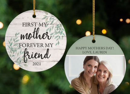 engraved personalized forever friend christmas ornament – Christmas ornament, holiday tree decoration or gift