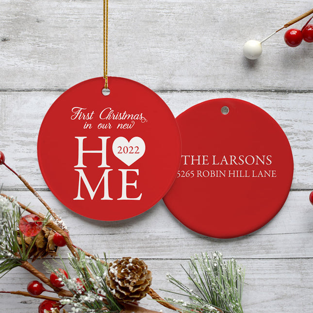 personalized personalized first christmas in our new home christmas ornament – Christmas ornament, holiday tree decoration or