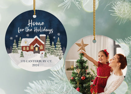holiday personalized home for the holidays christmas ornament – Christmas ornament, holiday tree decoration or gift