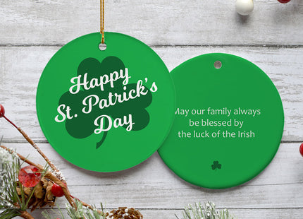 holiday personalized st. patrick's day christmas ornament – Christmas ornament, holiday tree decoration or gift