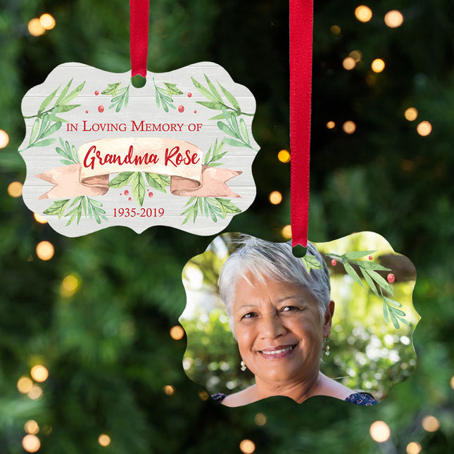 personalized personalized memorial photo christmas ornament – Christmas ornament, holiday tree decoration or gift