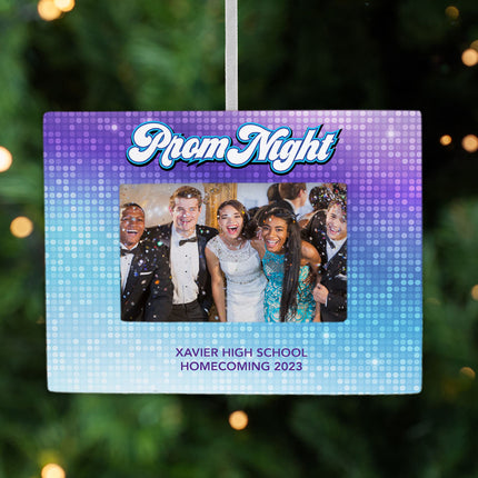 personalized personalized prom picture frame photo ornament – Christmas ornament, holiday tree decoration or gift
