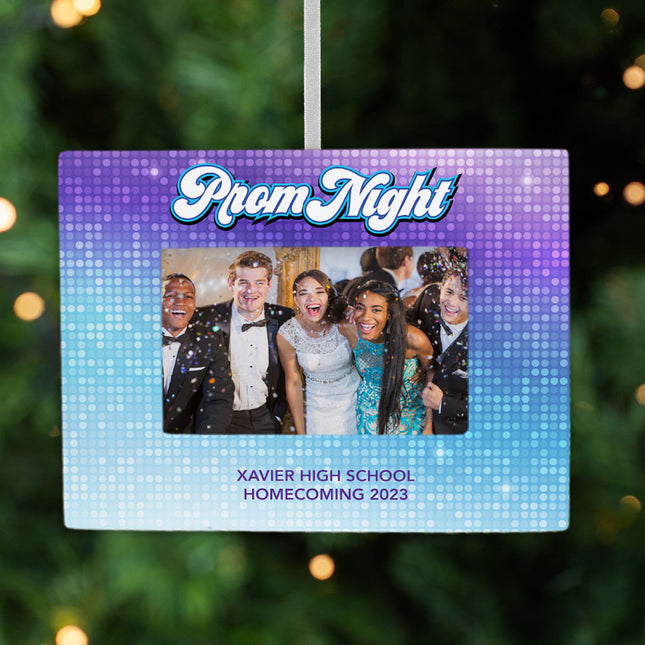 personalized personalized prom picture frame photo ornament – Christmas ornament, holiday tree decoration or gift