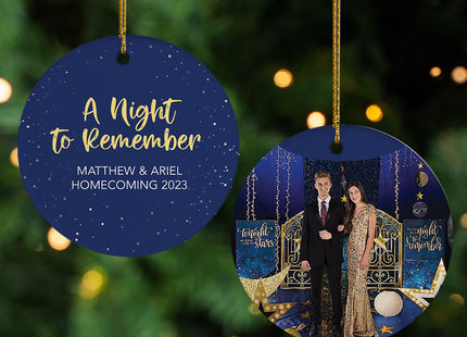 keepsake personalized a night to remember photo christmas ornament – Christmas ornament, holiday tree decoration or gift