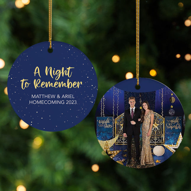 keepsake personalized a night to remember photo christmas ornament – Christmas ornament, holiday tree decoration or gift