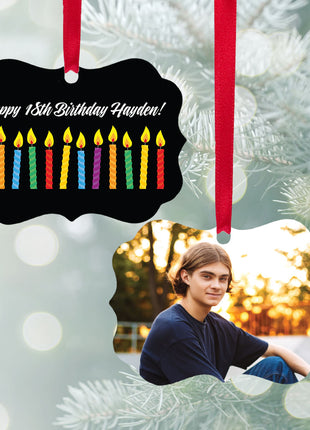 Personalized "Birthday Candles" Ornament Personalized Ornament by ORNAMENT SHOP EXCLUSIVE