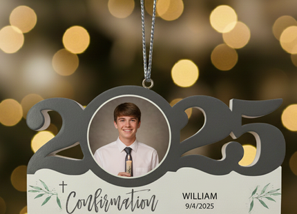 Personalized Dated Confirmation Ornament