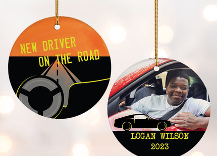 engraved personalized new driver christmas ornament – Christmas ornament, holiday tree decoration or gift