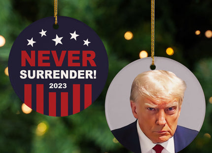 keepsake personalized never surrender christmas ornament – Christmas ornament, holiday tree decoration or gift