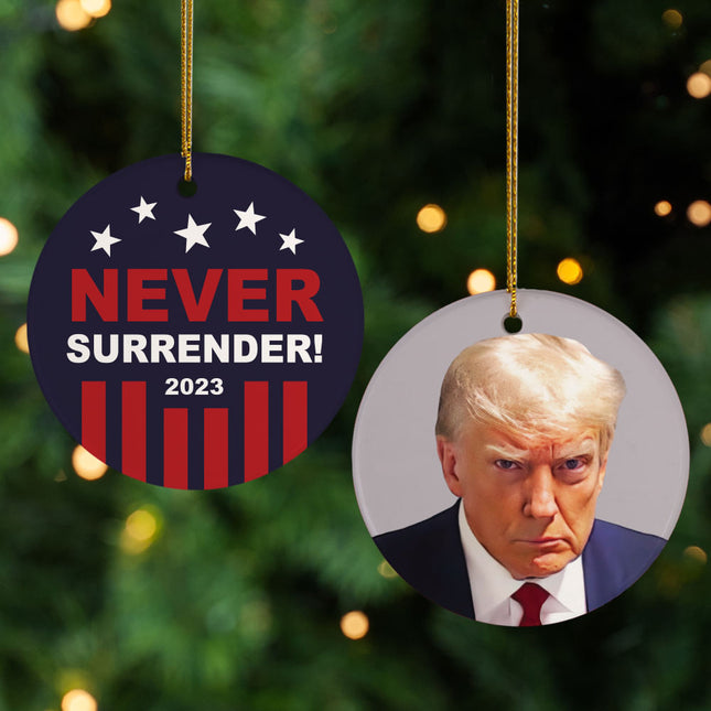 keepsake personalized never surrender christmas ornament – Christmas ornament, holiday tree decoration or gift