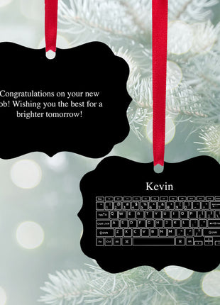 Personalized "Keyboard" Ornament Personalized Ornament by ORNAMENT SHOP EXCLUSIVE