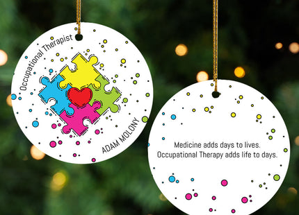 personalized personalized occupational therapist christmas ornament – Christmas ornament, holiday tree decoration or gift