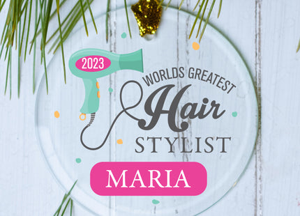 keepsake personalized hairstylist christmas ornament – Christmas ornament, holiday tree decoration or gift