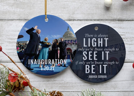 keepsake inauguration biden christmas ornament – Christmas ornament, holiday tree decoration or gift