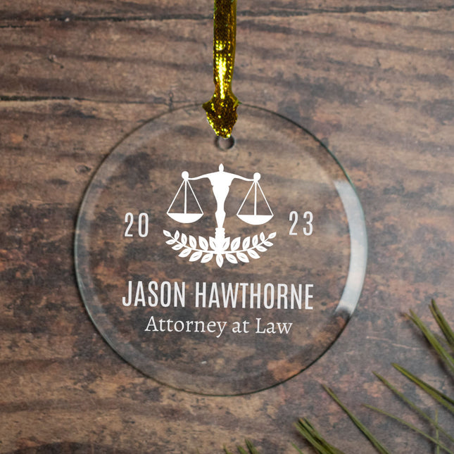 keepsake personalized attorney christmas ornament – Christmas ornament, holiday tree decoration or gift