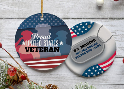 custom personalized our dad, our hero christmas ornament – Christmas ornament, holiday tree decoration or gift