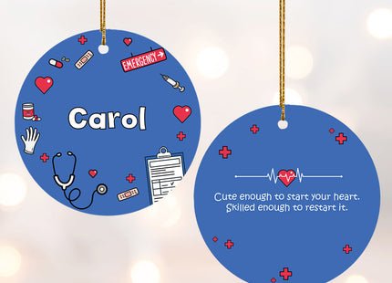personalized personalized nurse christmas ornament – Christmas ornament, holiday tree decoration or gift