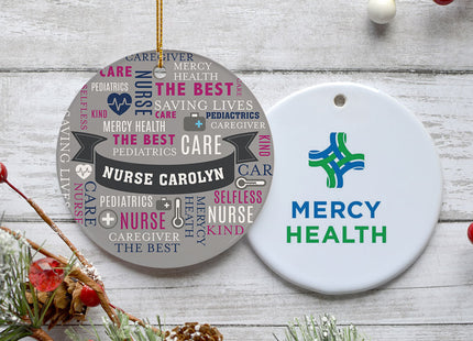 personalized personalized nurse appreciation christmas ornament – Christmas ornament, holiday tree decoration or gift