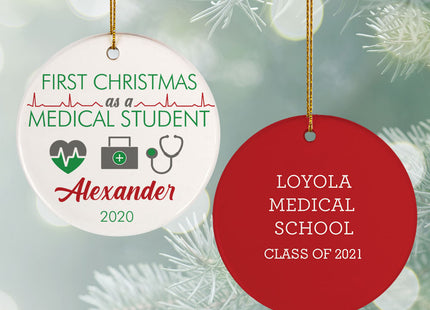 keepsake personalized med student christmas ornament – Christmas ornament, holiday tree decoration or gift