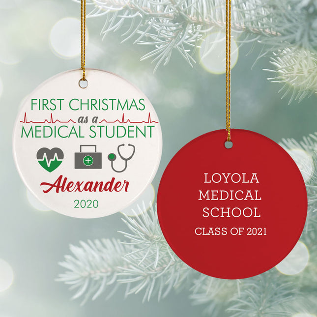 keepsake personalized med student christmas ornament – Christmas ornament, holiday tree decoration or gift