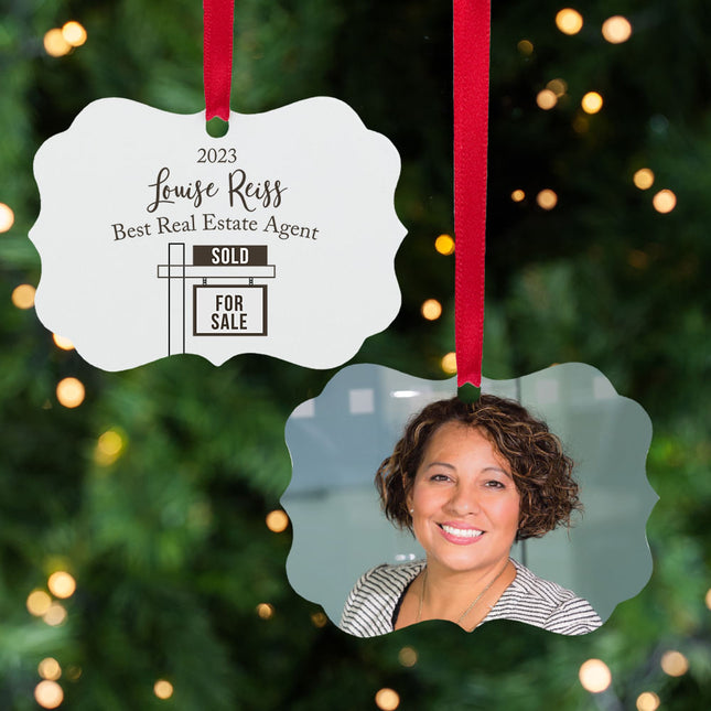 personalized personalized best realtor house christmas ornament – Christmas ornament, holiday tree decoration or gift
