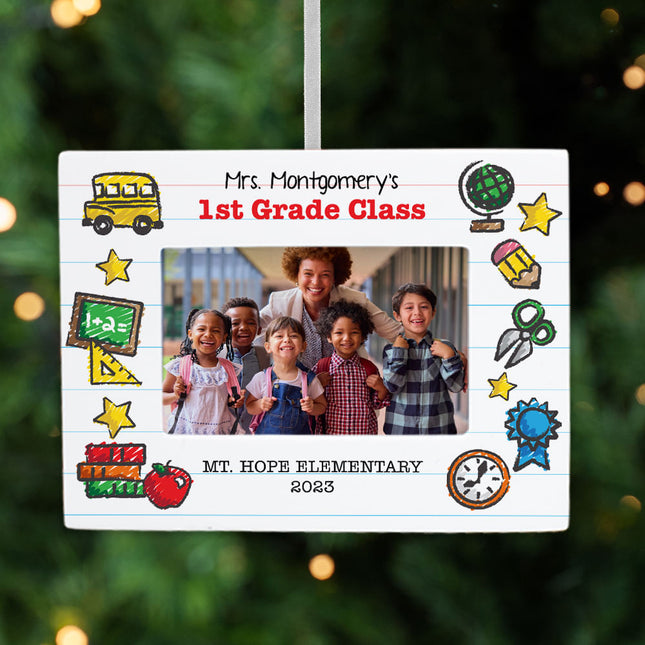 personalized personalized teacher picture frame christmas ornament – Christmas ornament, holiday tree decoration or gift
