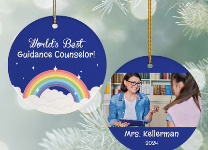 custom personalized guidance counselor christmas ornament – Christmas ornament, holiday tree decoration or gift
