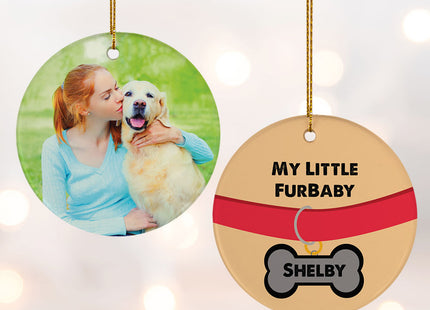 personalized personalized furbaby christmas ornament – Christmas ornament, holiday tree decoration or gift