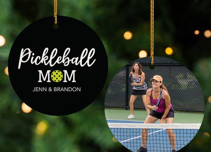 holiday personalized pickleball mom christmas ornament – Christmas ornament, holiday tree decoration or gift