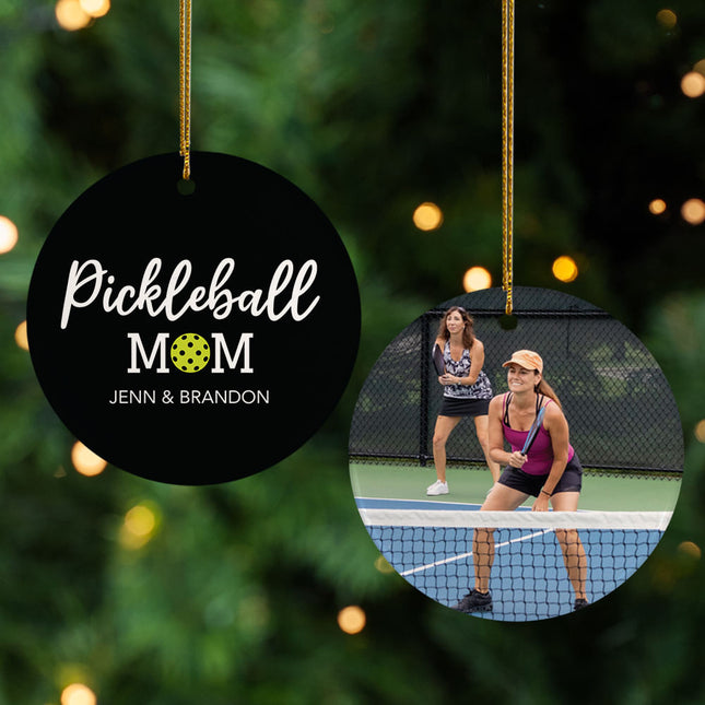 holiday personalized pickleball mom christmas ornament – Christmas ornament, holiday tree decoration or gift