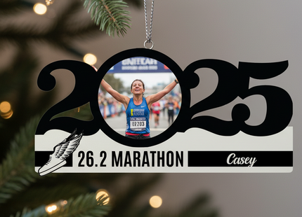 Personalized Dated Running Ornament