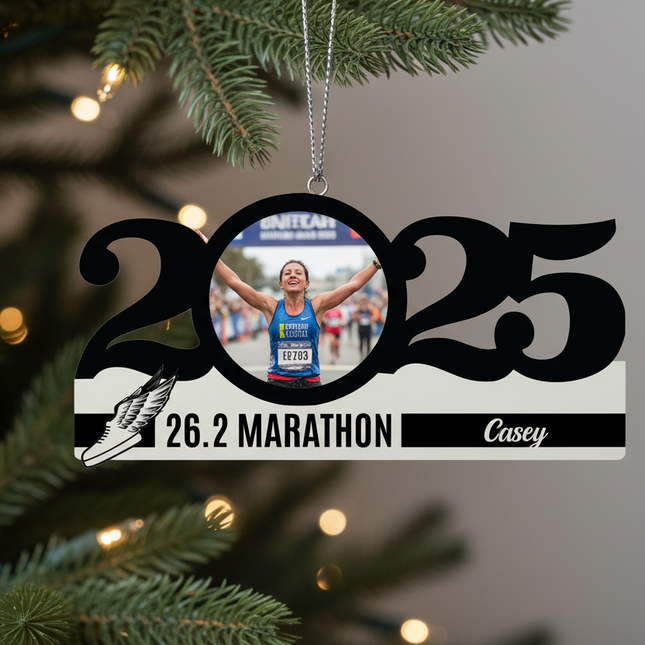 Personalized Dated Running Ornament