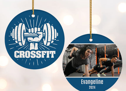 keepsake personalized crossfit christmas ornament – Christmas ornament, holiday tree decoration or gift