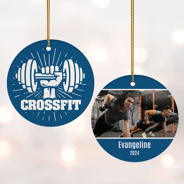 keepsake personalized crossfit christmas ornament – Christmas ornament, holiday tree decoration or gift