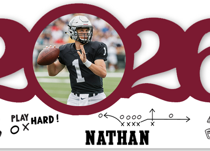 Personalized Dated Football Ornament