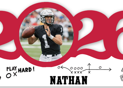 Personalized Dated Football Ornament
