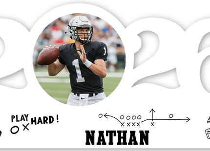 Personalized Dated Football Ornament
