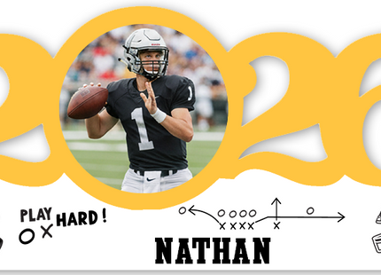 Personalized Dated Football Ornament