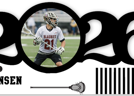 Personalized Dated Lacrosse Ornament