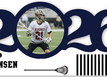 Personalized Dated Lacrosse Ornament