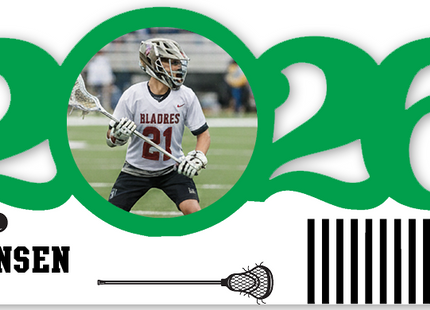 Personalized Dated Lacrosse Ornament