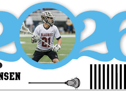 Personalized Dated Lacrosse Ornament