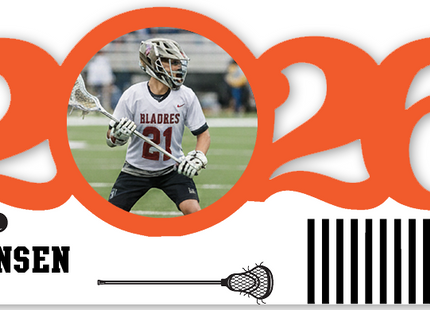 Personalized Dated Lacrosse Ornament