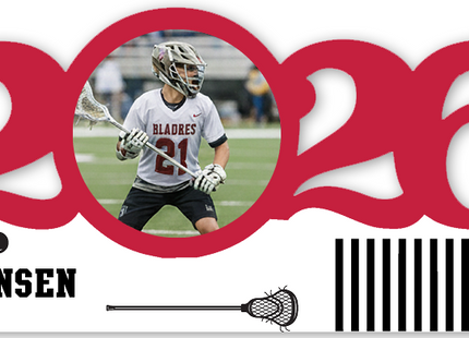 Personalized Dated Lacrosse Ornament