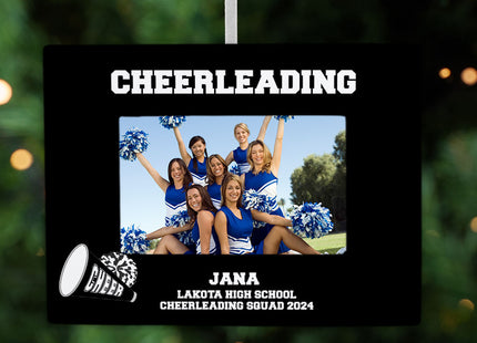 holiday personalized cheerleading picture frame christmas ornament – Christmas ornament, holiday tree decoration or gift