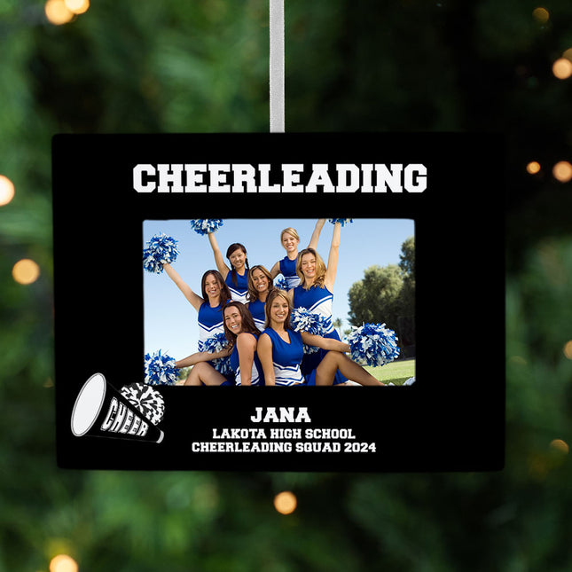 holiday personalized cheerleading picture frame christmas ornament – Christmas ornament, holiday tree decoration or gift