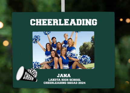 keepsake personalized cheerleading picture frame christmas ornament – Christmas ornament, holiday tree decoration or gift