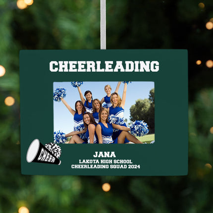 keepsake personalized cheerleading picture frame christmas ornament – Christmas ornament, holiday tree decoration or gift