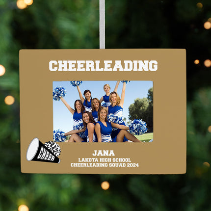 holiday personalized cheerleading picture frame christmas ornament – Christmas ornament, holiday tree decoration or gift