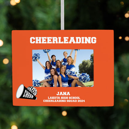 keepsake personalized cheerleading picture frame christmas ornament – Christmas ornament, holiday tree decoration or gift